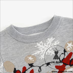 Christmas cartoon deer sweater baby base pullover knit sweater