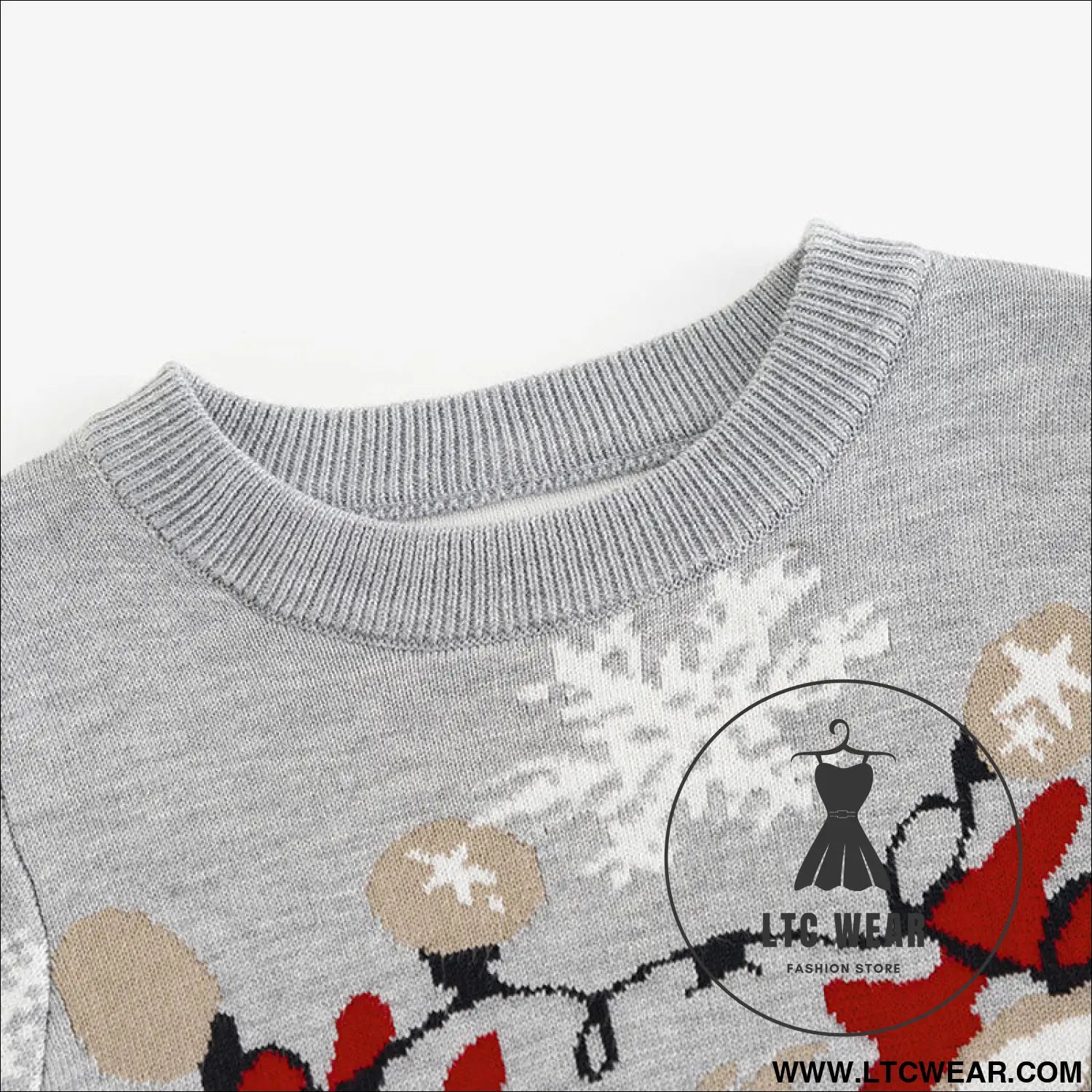 Christmas cartoon deer sweater baby base pullover knit sweater