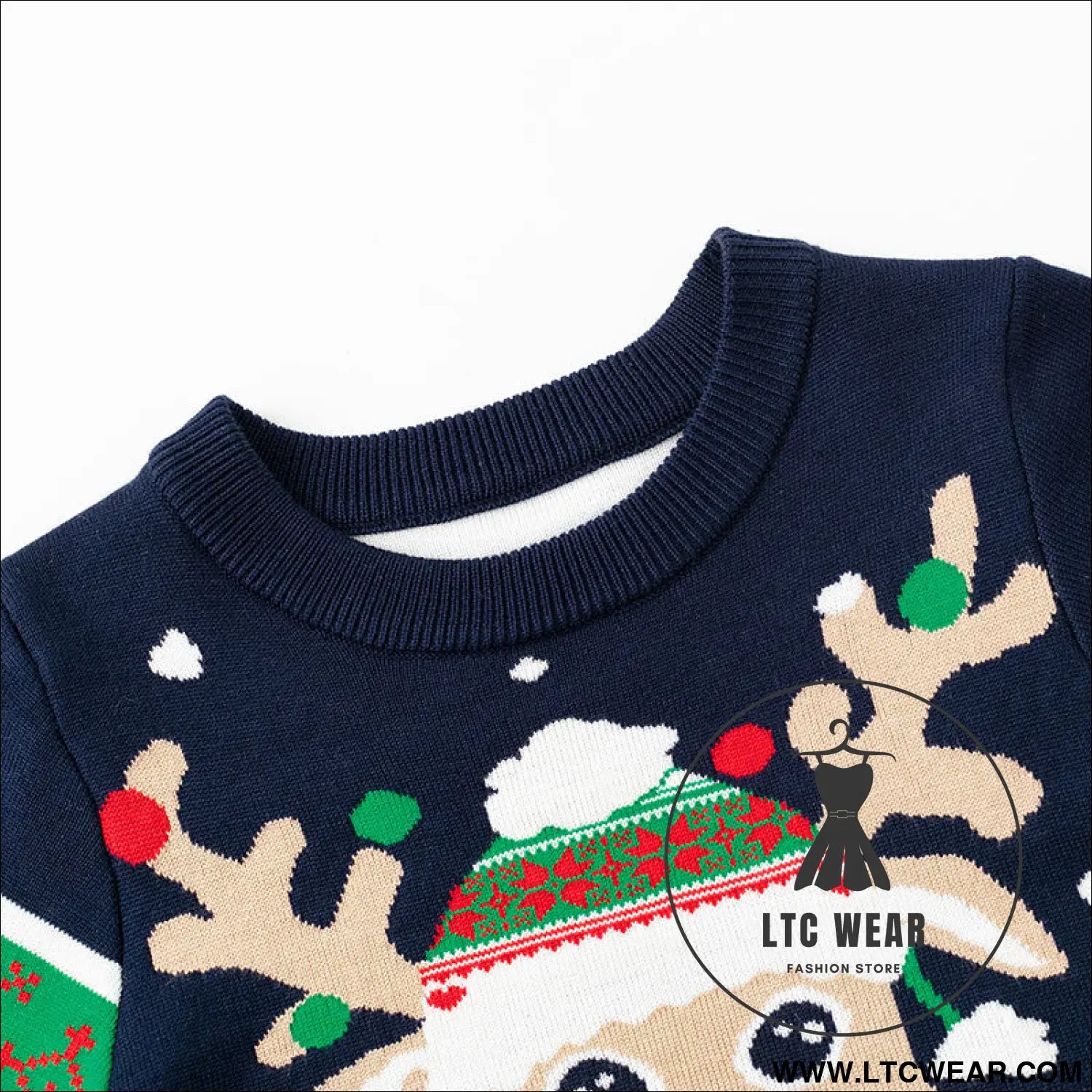 Christmas cartoon reindeer pullover baby base knitted sweater