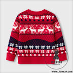 Christmas elk red sweater baby undercover knitted sweater