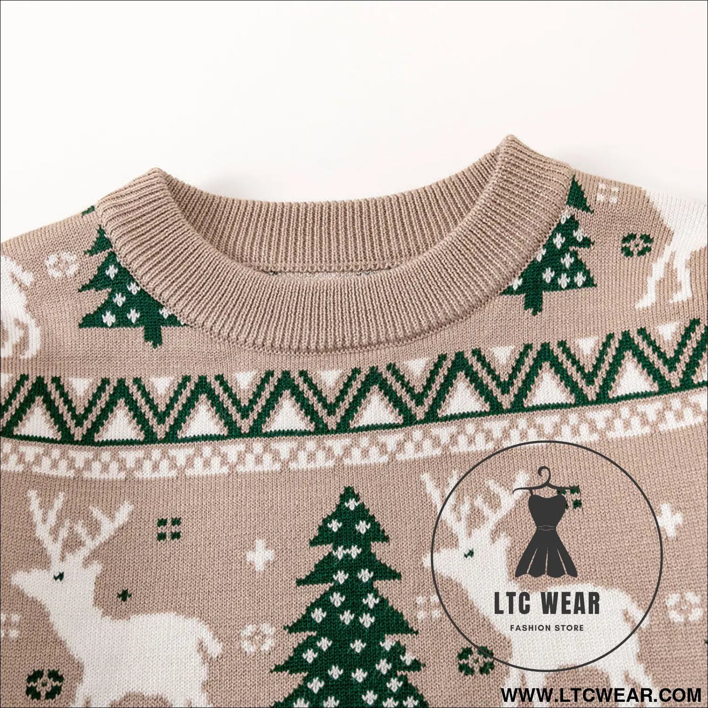 Christmas reindeer children’s pullover knitted sweater children’s clothing