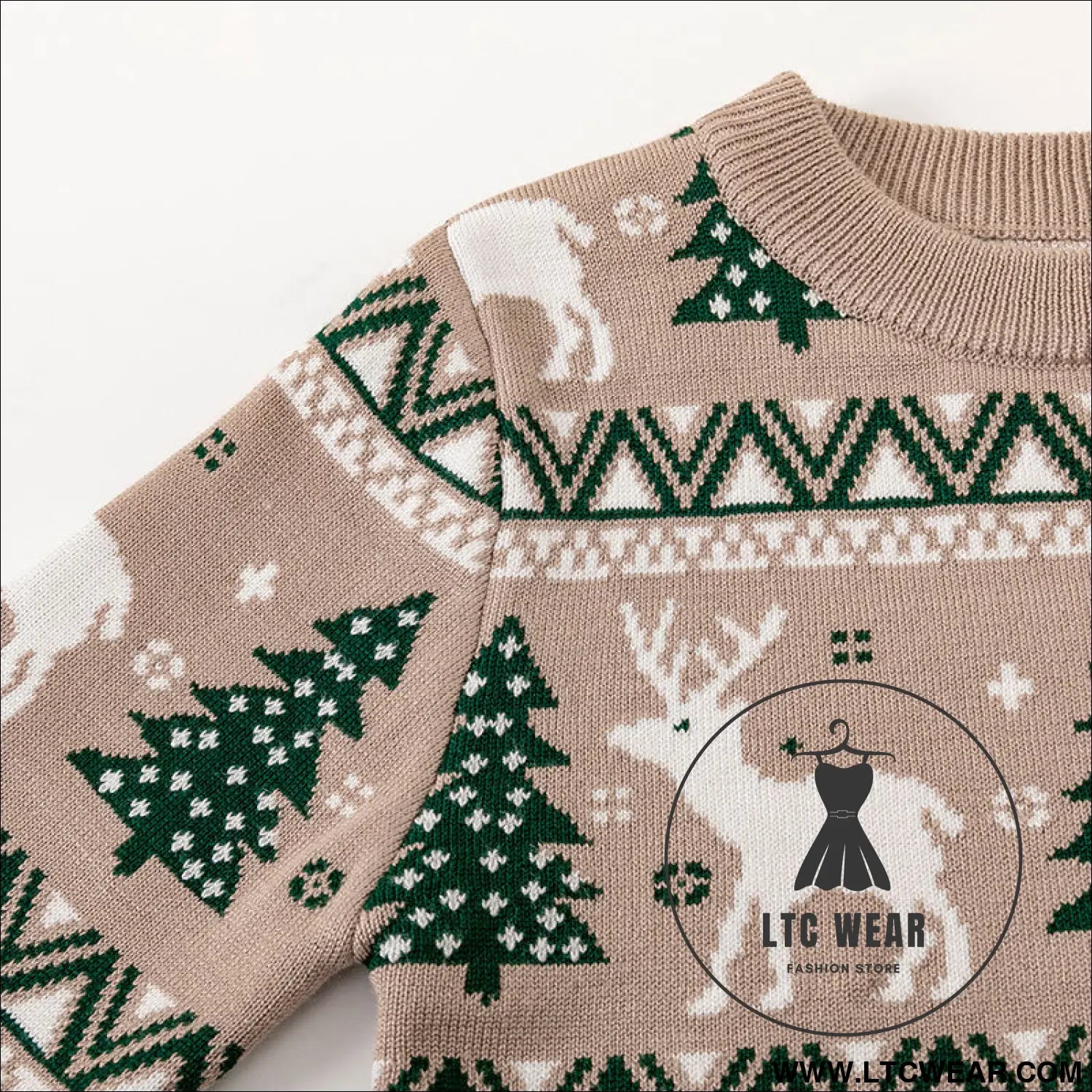 Christmas reindeer children’s pullover knitted sweater children’s clothing