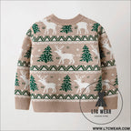 Christmas reindeer children’s pullover knitted sweater children’s clothing
