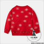 Christmas snowflake gift box baby cartoon base pullover sweater
