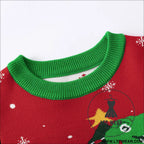 Christmas sweater baby cartoon dinosaur base pullover knit sweater