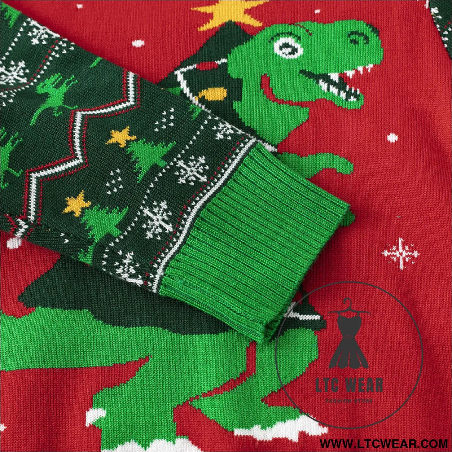 Christmas sweater baby cartoon dinosaur base pullover knit sweater