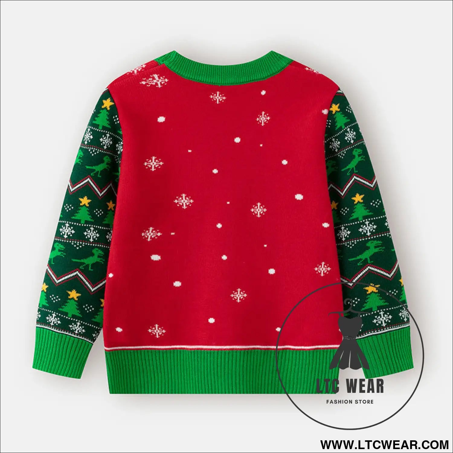 Christmas sweater baby cartoon dinosaur base pullover knit sweater