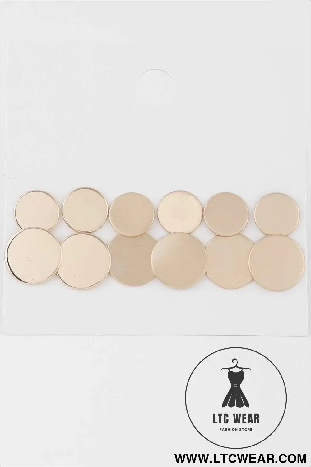 Circle Stud Earrings Set