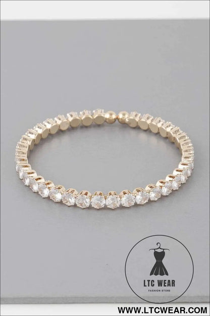 Classic Rhinestone Cuff Bracelet