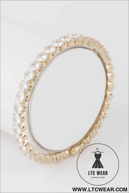 Classic Rhinestone Cuff Bracelet