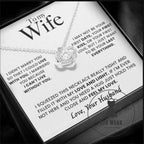 Clover necklace collarbone chain gift box set - necklace + card light box