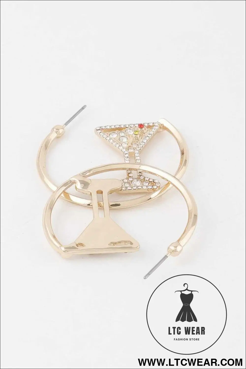 Cocktail Hoop Earrings