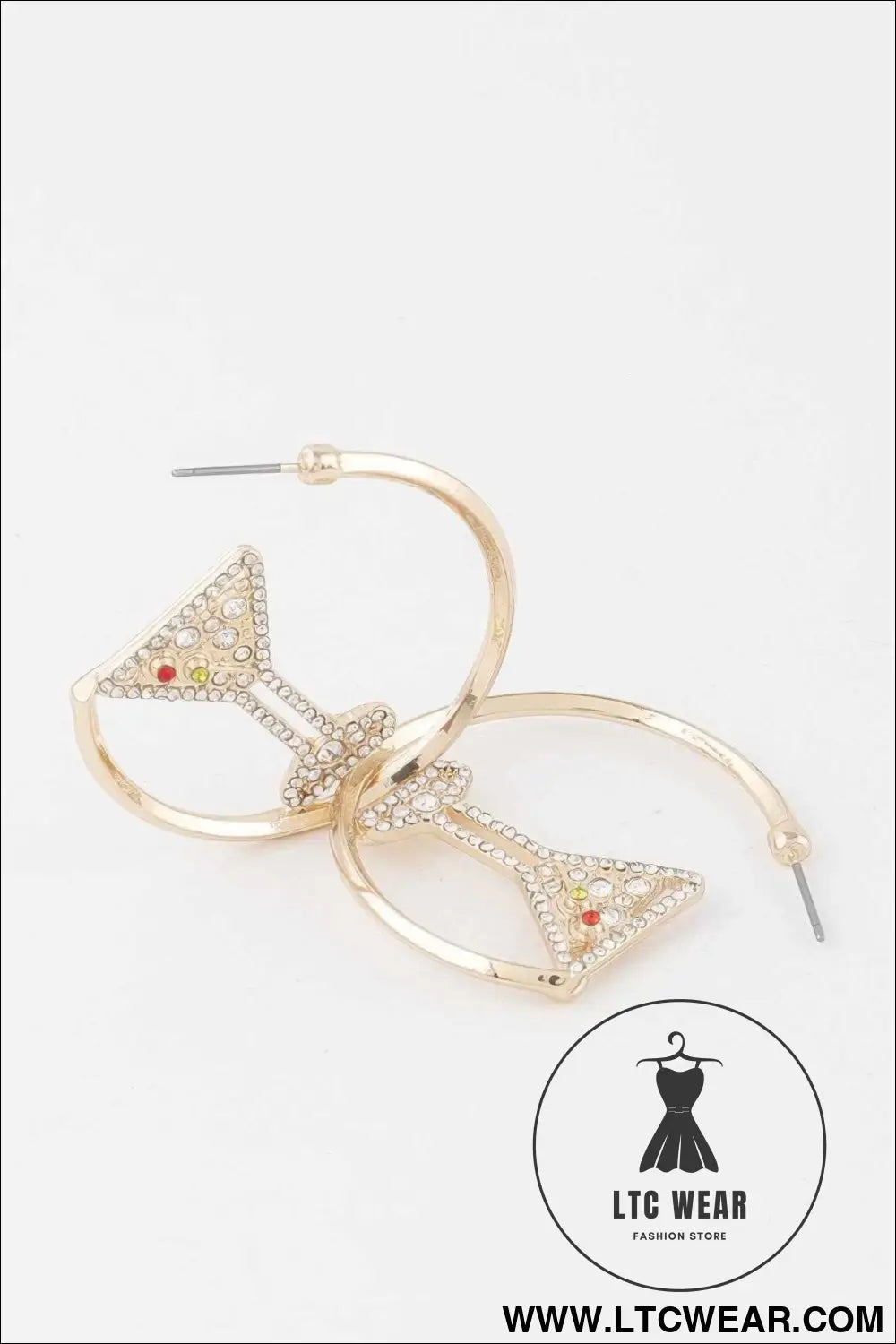 Cocktail Hoop Earrings