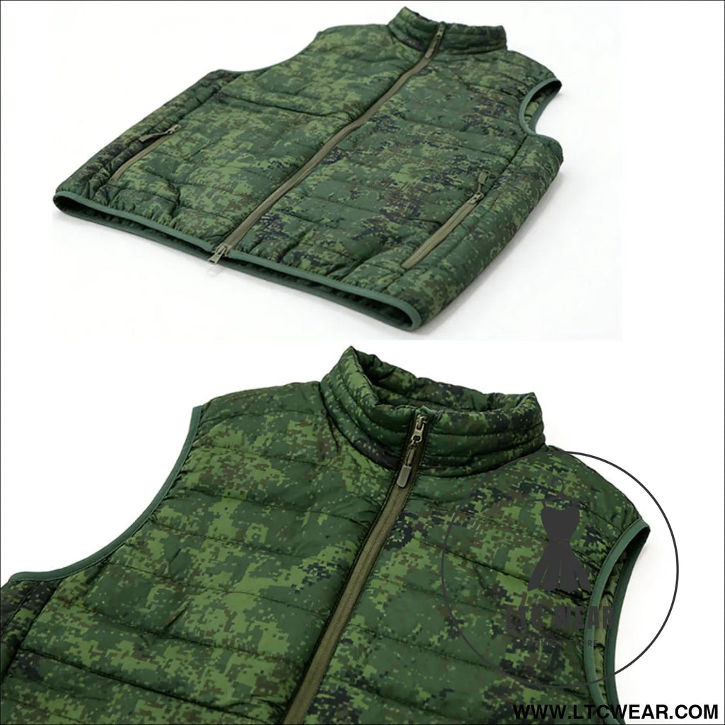 Cold war era gorka anorak camo vest - russian klmk pattern field jacket lightweight cotton sleeveless combat smock