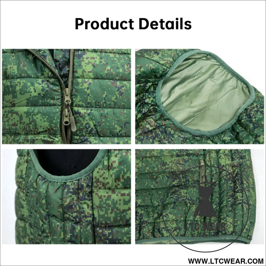 Cold war era gorka anorak camo vest - russian klmk pattern field jacket lightweight cotton sleeveless combat smock