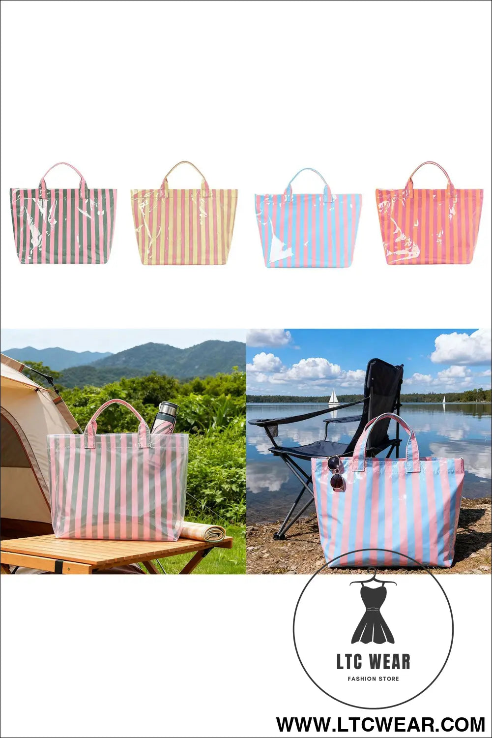 Color black glossy striped vinyl large tote bag - shoes & bags/handbags