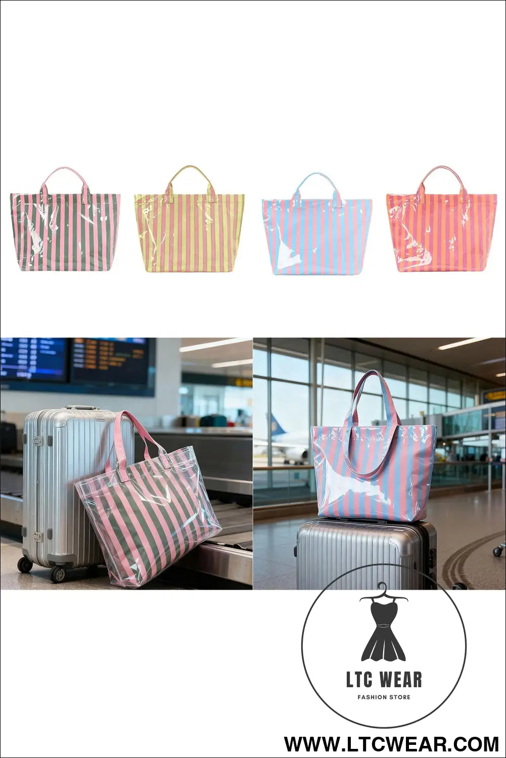 Color black glossy striped vinyl large tote bag - shoes & bags/handbags