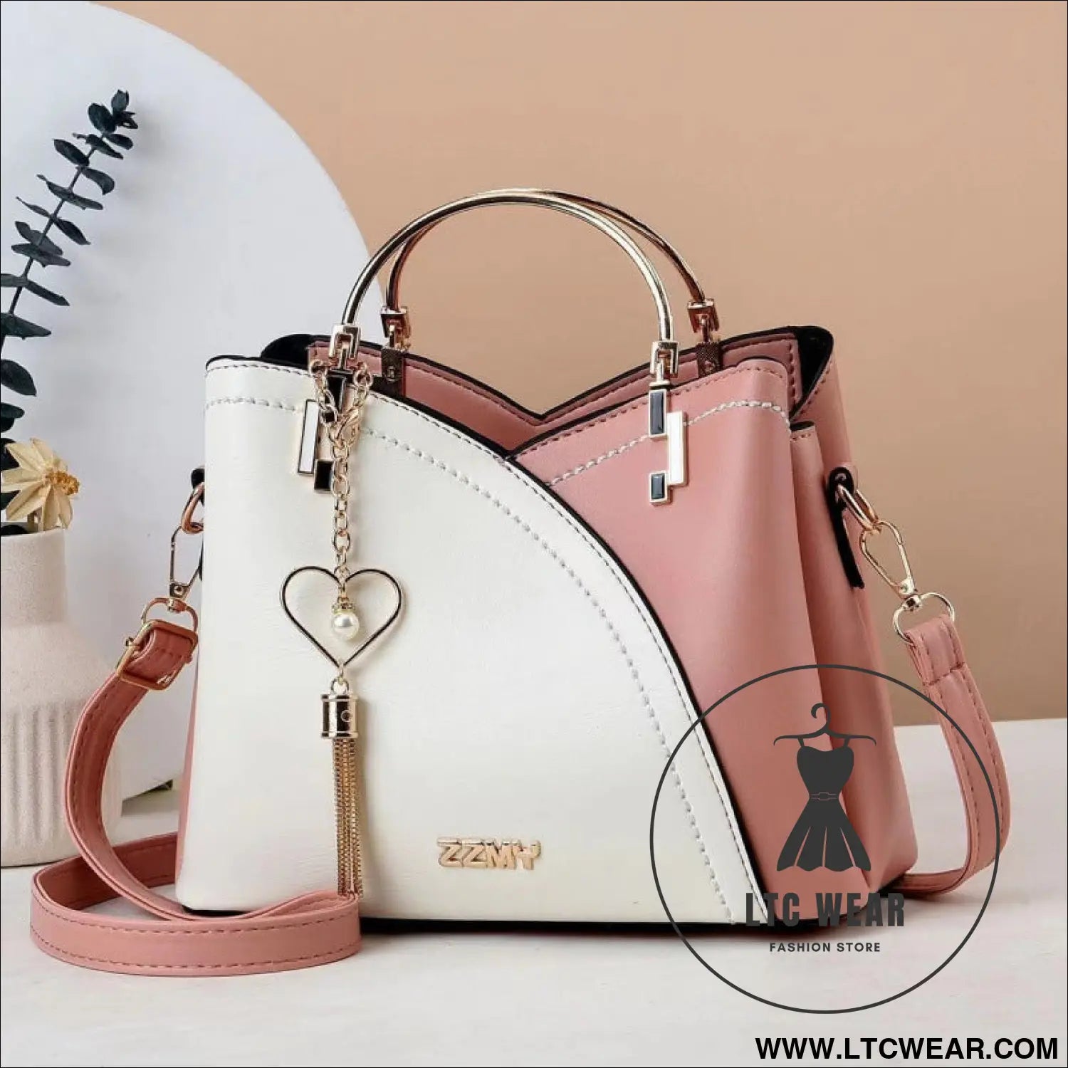 Color-blocked  large-capacity shoulder bag with high-quality crossbody design - L.T.C Wear Online Fashion Store
