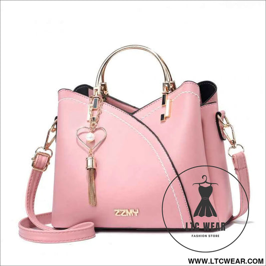 Color-blocked  large-capacity shoulder bag with high-quality crossbody design