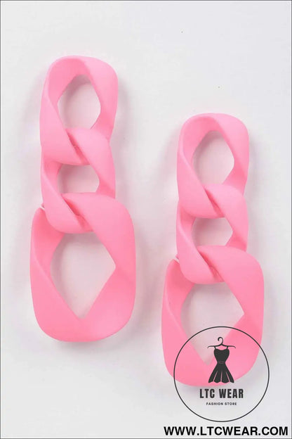 Color Chain Earring