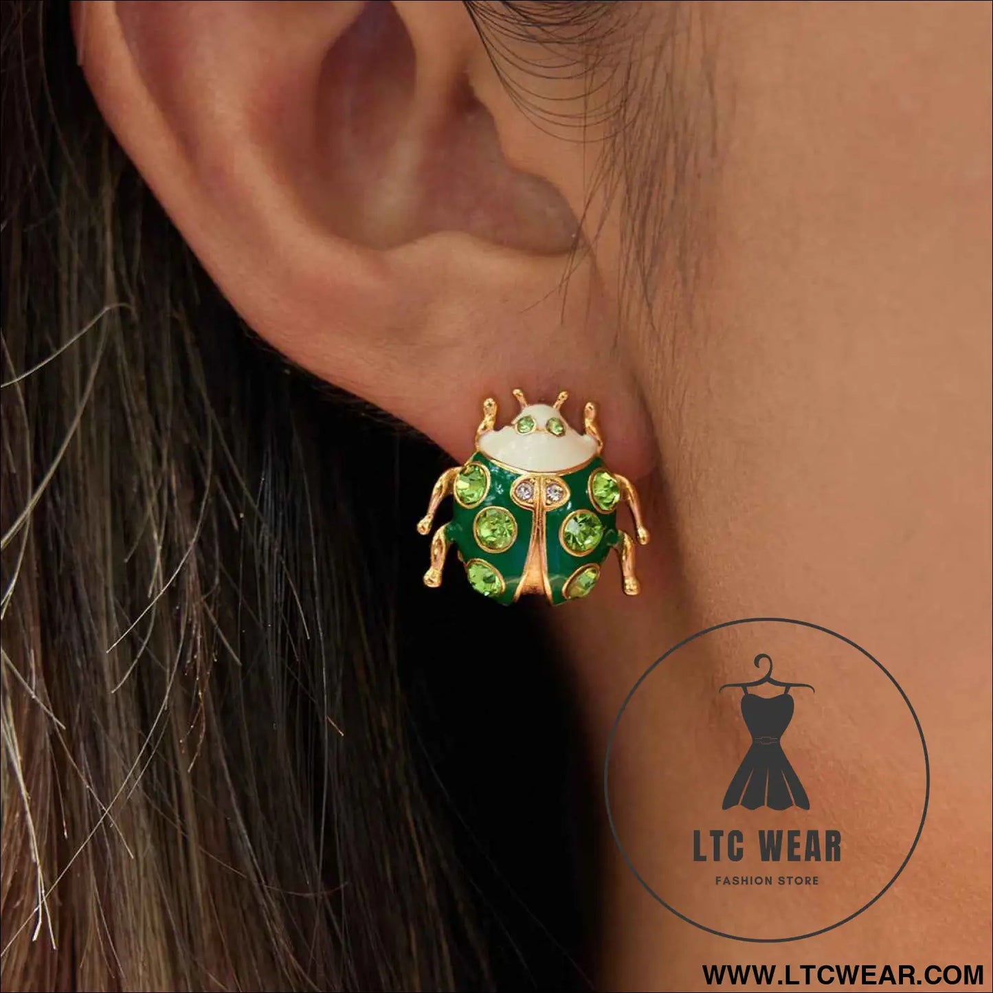 Colorful Insect Stud Earrings Collection