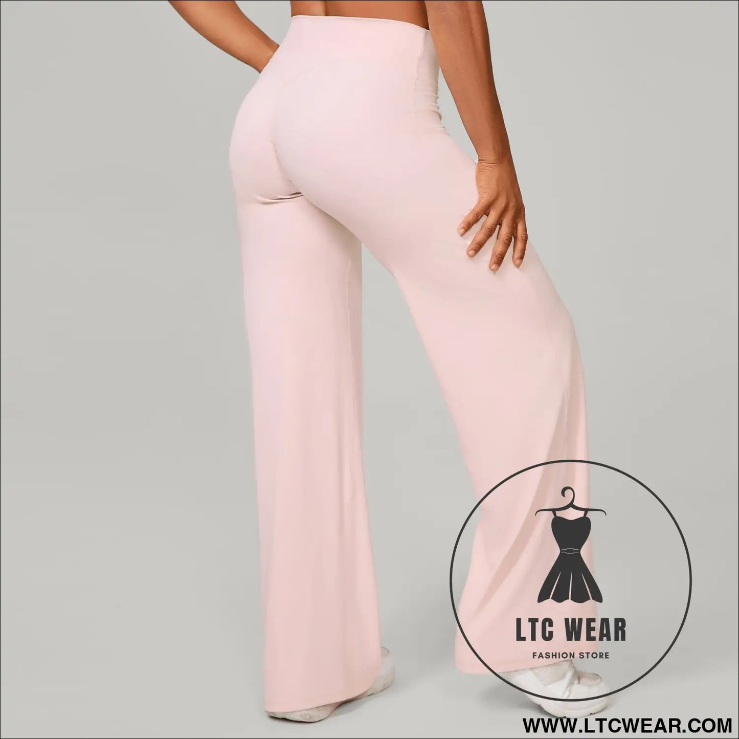Comfortable High-Waisted Straight Leg Yoga Pants for Women - L.T.C Wear Online Fashion Store