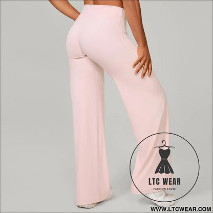 Comfortable High-Waisted Straight Leg Yoga Pants for Women - L.T.C Wear Online Fashion Store
