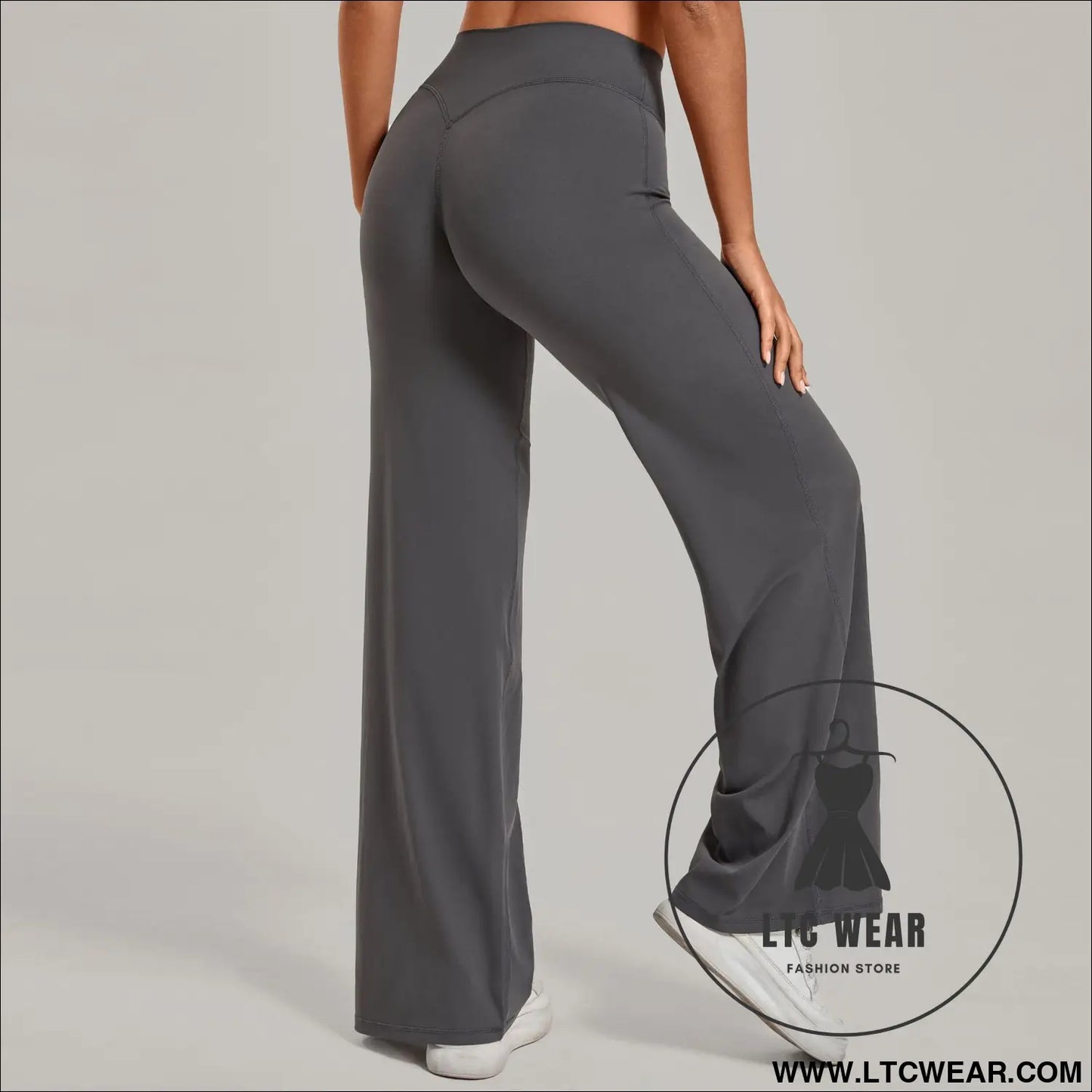 Comfortable High-Waisted Straight Leg Yoga Pants for Women - L.T.C Wear Online Fashion Store
