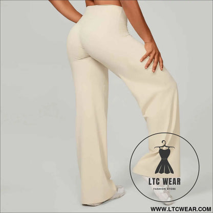 Comfortable High-Waisted Straight Leg Yoga Pants for Women