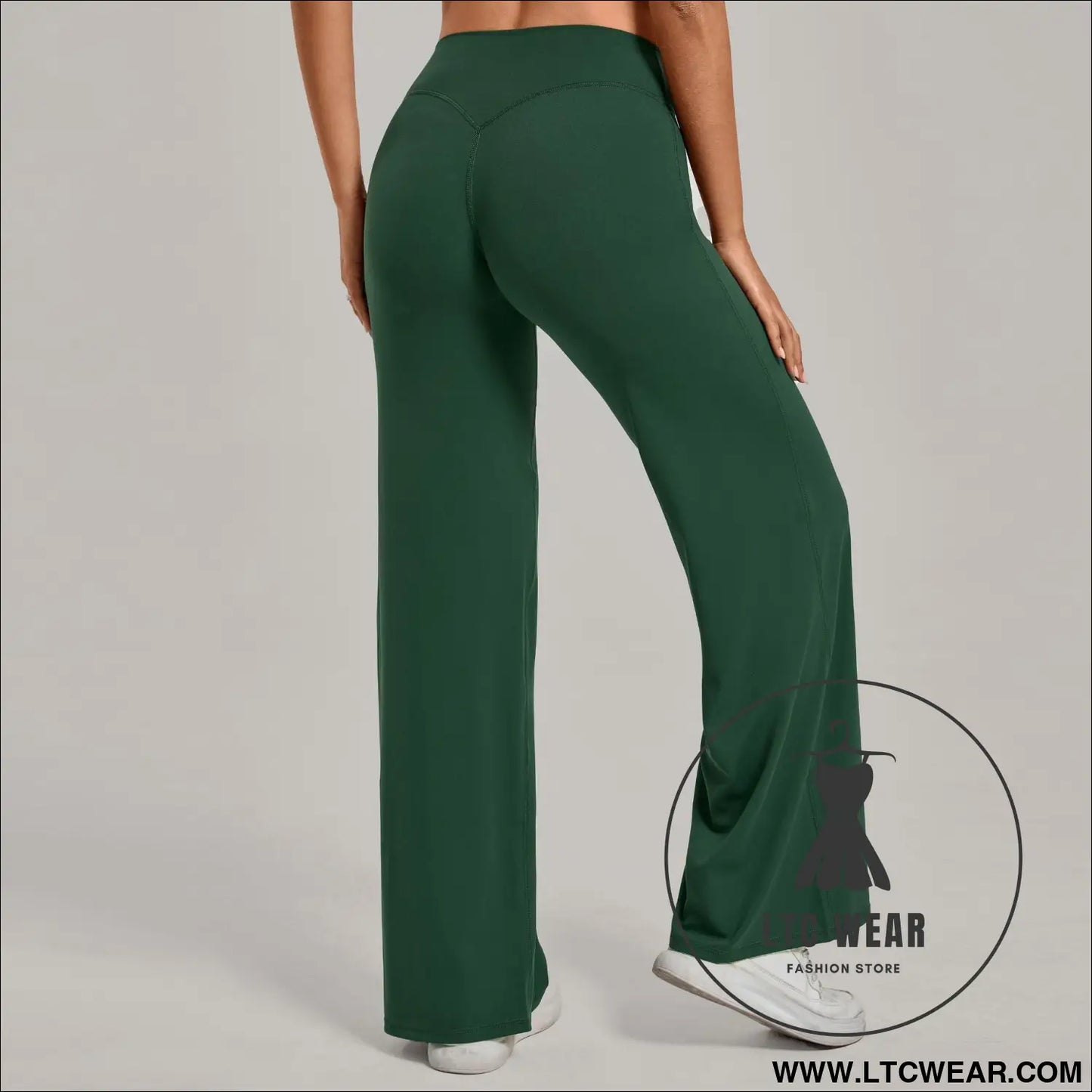 Comfortable High-Waisted Straight Leg Yoga Pants for Women - L.T.C Wear Online Fashion Store