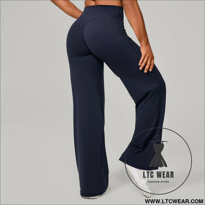 Comfortable High-Waisted Straight Leg Yoga Pants for Women - L.T.C Wear Online Fashion Store