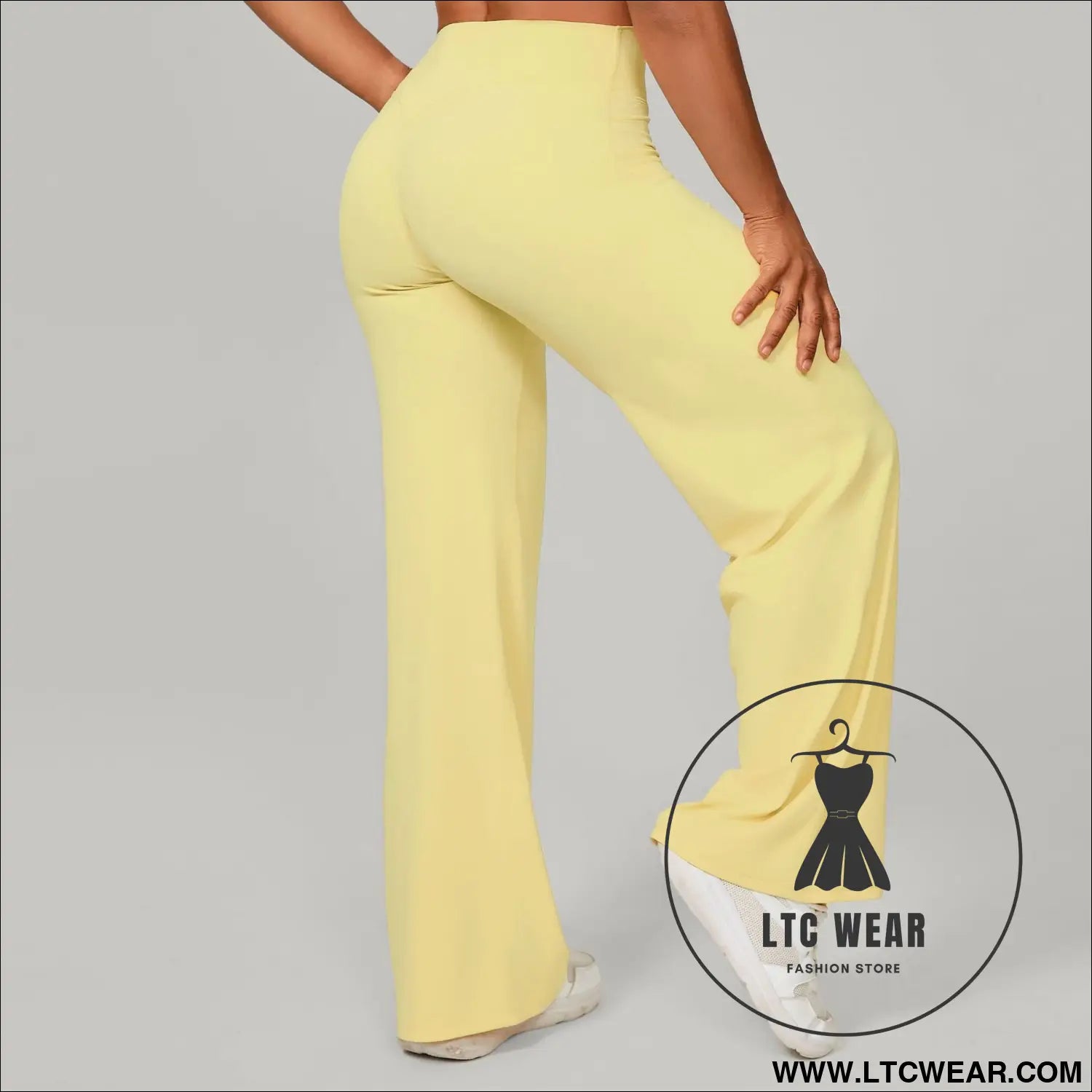 Comfortable High-Waisted Straight Leg Yoga Pants for Women - L.T.C Wear Online Fashion Store