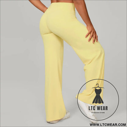 Comfortable High-Waisted Straight Leg Yoga Pants for Women - L.T.C Wear Online Fashion Store