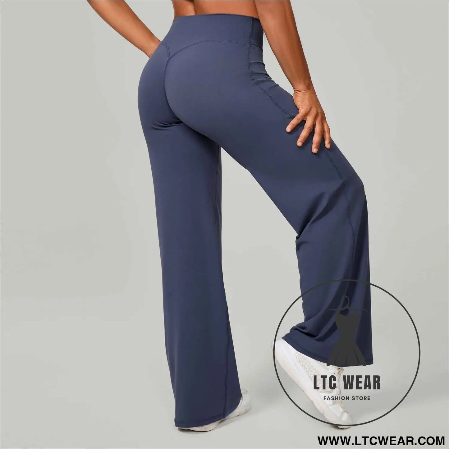 Comfortable High-Waisted Straight Leg Yoga Pants for Women