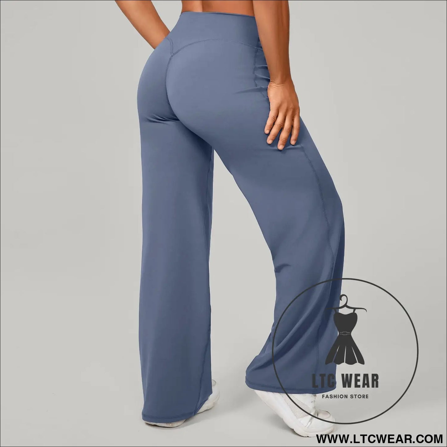 Comfortable High-Waisted Straight Leg Yoga Pants for Women - L.T.C Wear Online Fashion Store