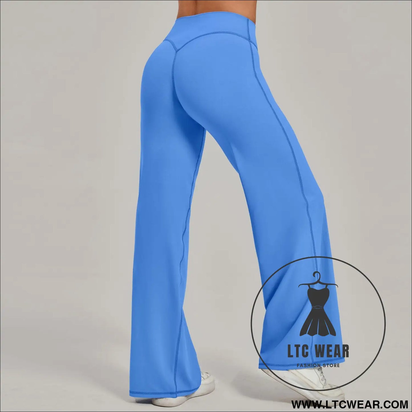 Comfortable High-Waisted Straight Leg Yoga Pants for Women - L.T.C Wear Online Fashion Store