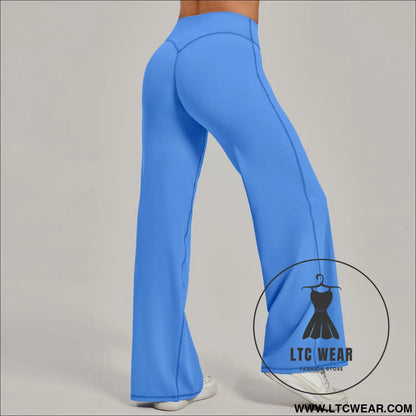 Comfortable High-Waisted Straight Leg Yoga Pants for Women - L.T.C Wear Online Fashion Store