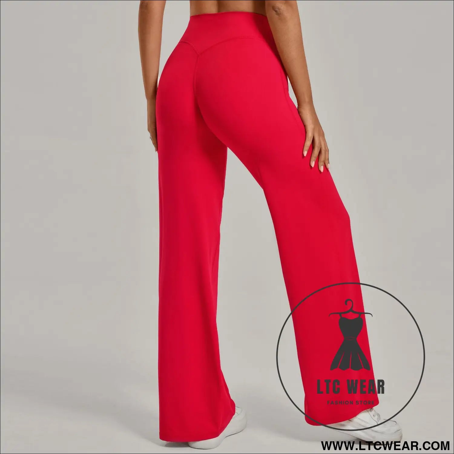 Comfortable High-Waisted Straight Leg Yoga Pants for Women - L.T.C Wear Online Fashion Store