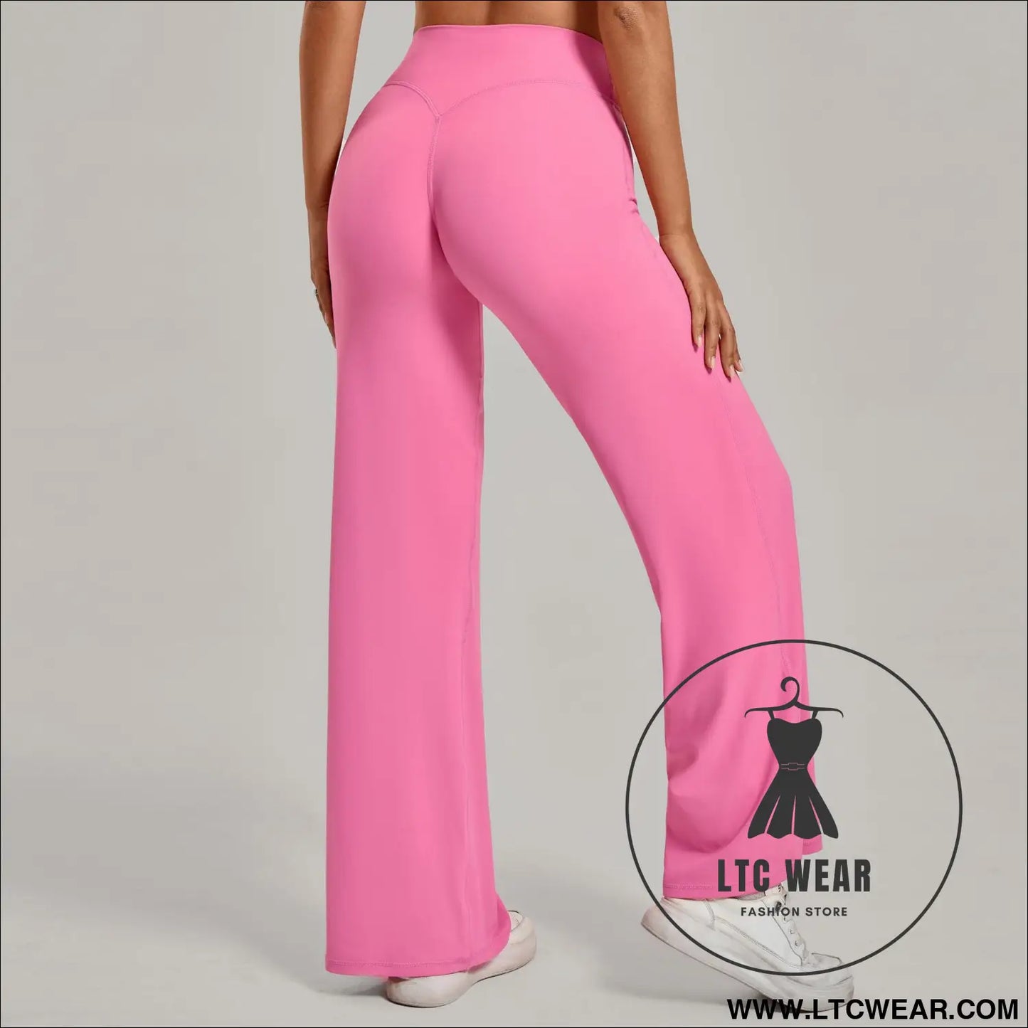 Comfortable High-Waisted Straight Leg Yoga Pants for Women - L.T.C Wear Online Fashion Store
