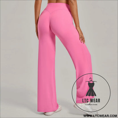 Comfortable High-Waisted Straight Leg Yoga Pants for Women - L.T.C Wear Online Fashion Store