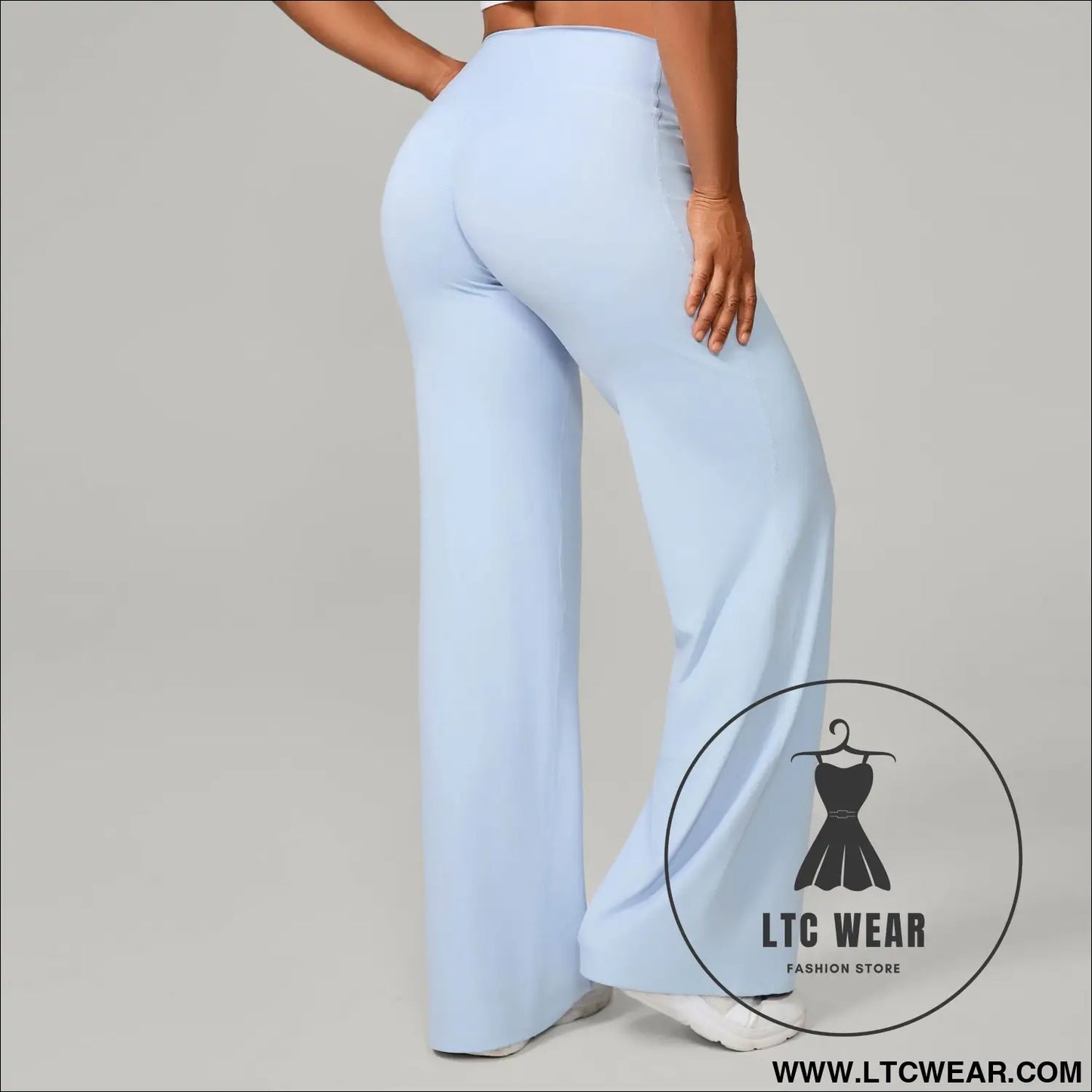 Comfortable High-Waisted Straight Leg Yoga Pants for Women - L.T.C Wear Online Fashion Store
