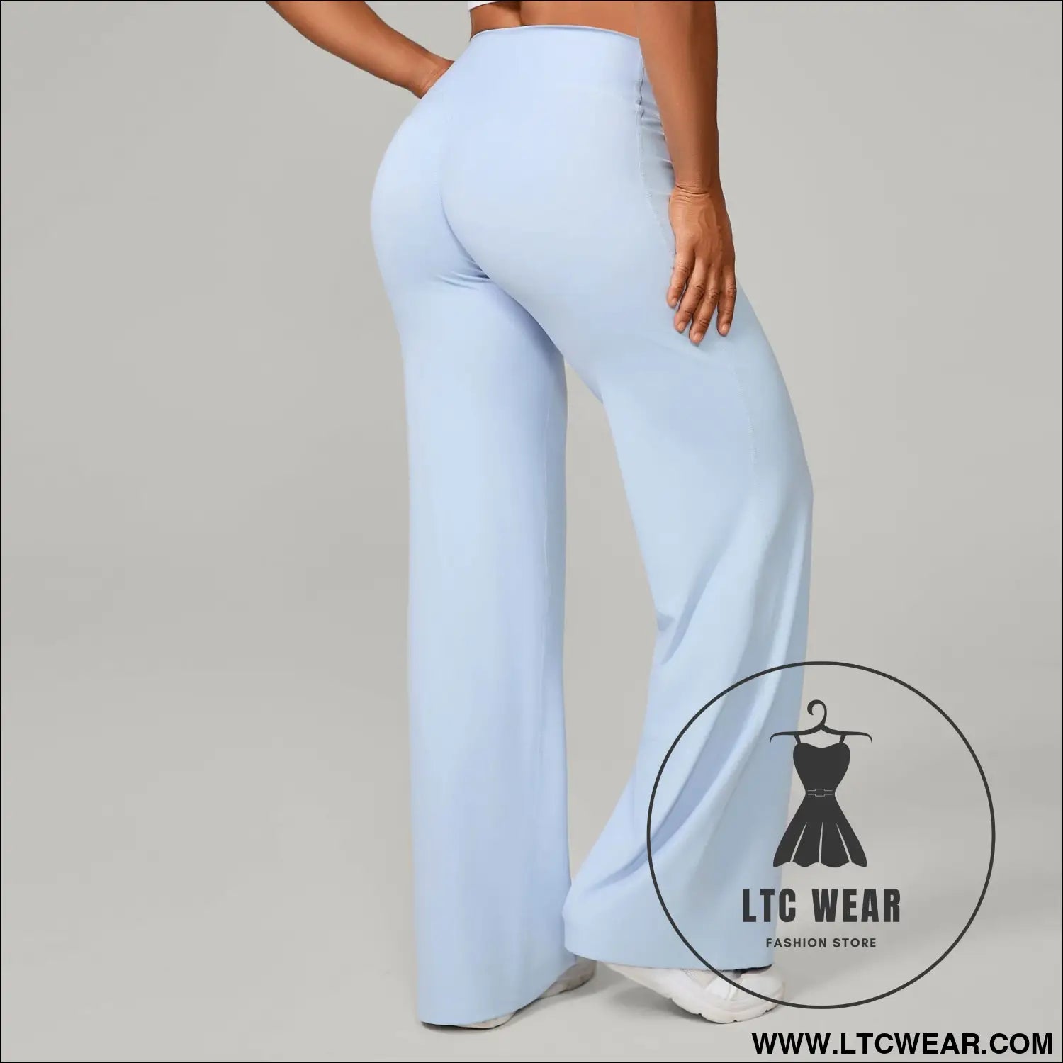 Comfortable High-Waisted Straight Leg Yoga Pants for Women - L.T.C Wear Online Fashion Store