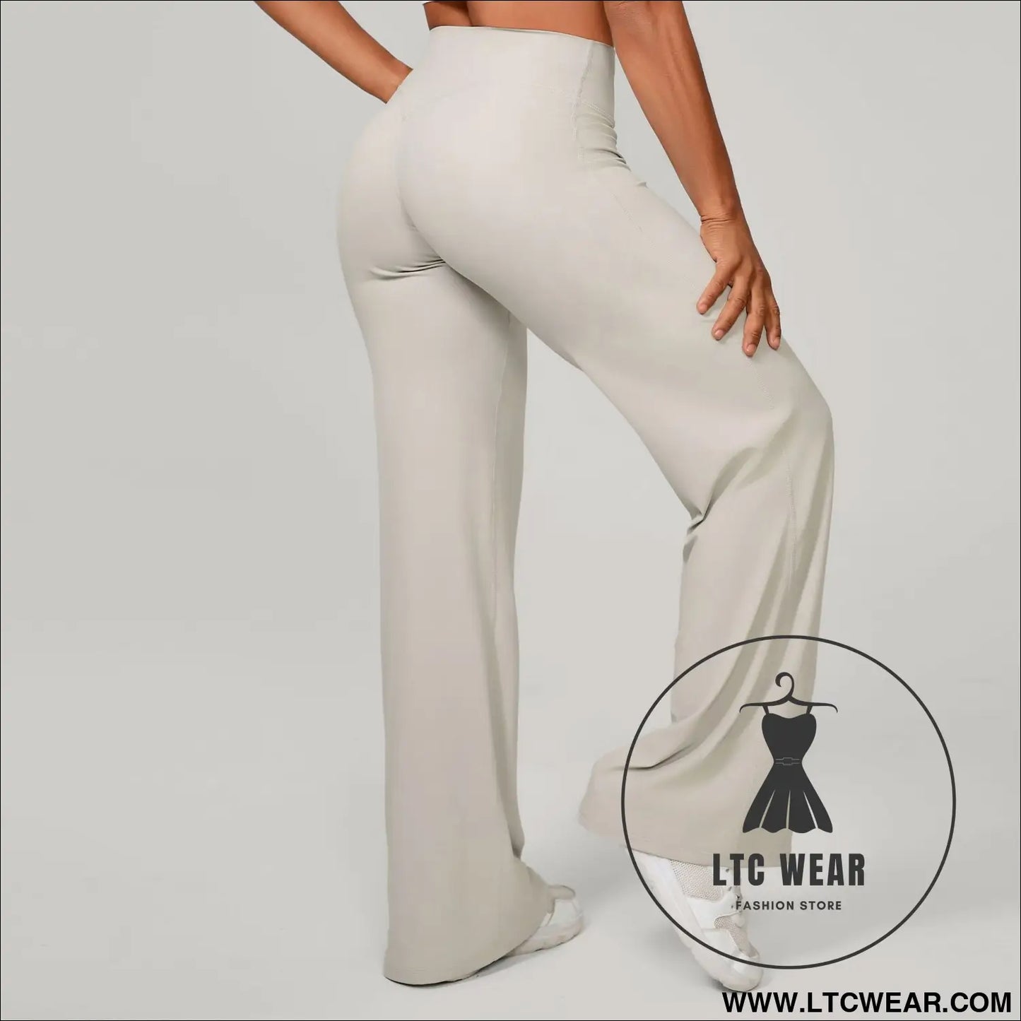 Comfortable High-Waisted Straight Leg Yoga Pants for Women - L.T.C Wear Online Fashion Store