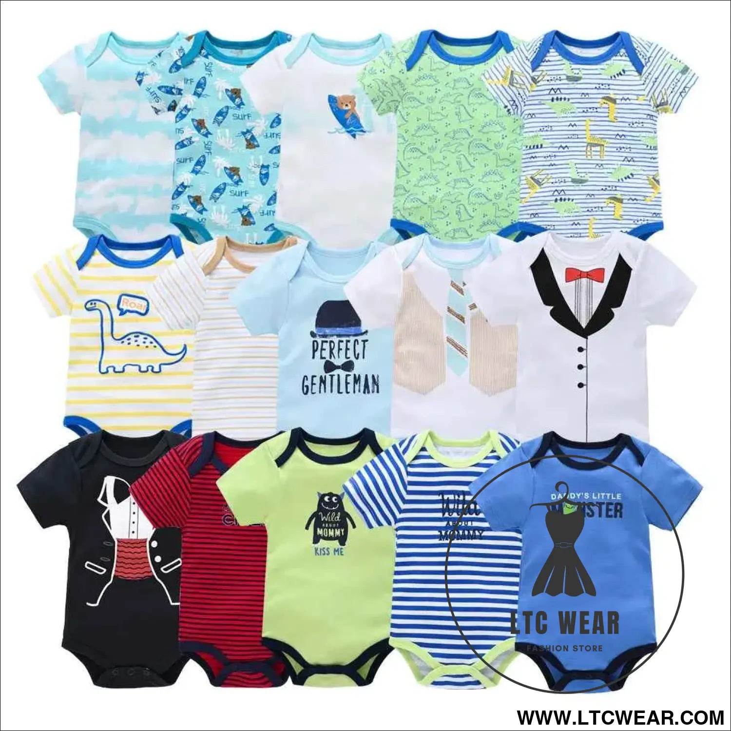 Comfy Cotton Baby Boy Outfit - Perfect for Summer Fun