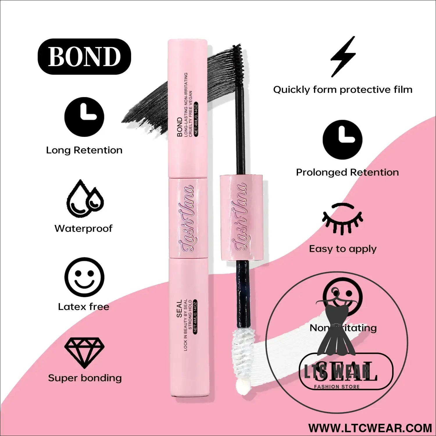 Complete Eyelash Extension Kit with Bond & Seal Tools - L.T.C Wear Online Fashion Store