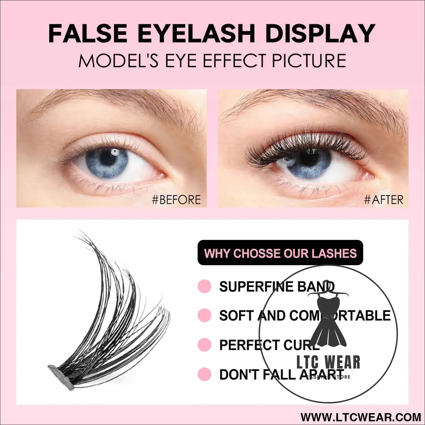 Complete Eyelash Extension Kit with Bond & Seal Tools
