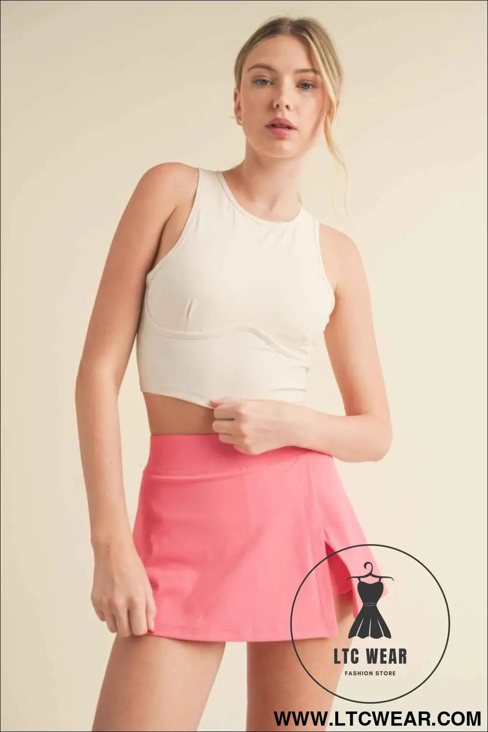 Corset Inspired Cropped Tank Top