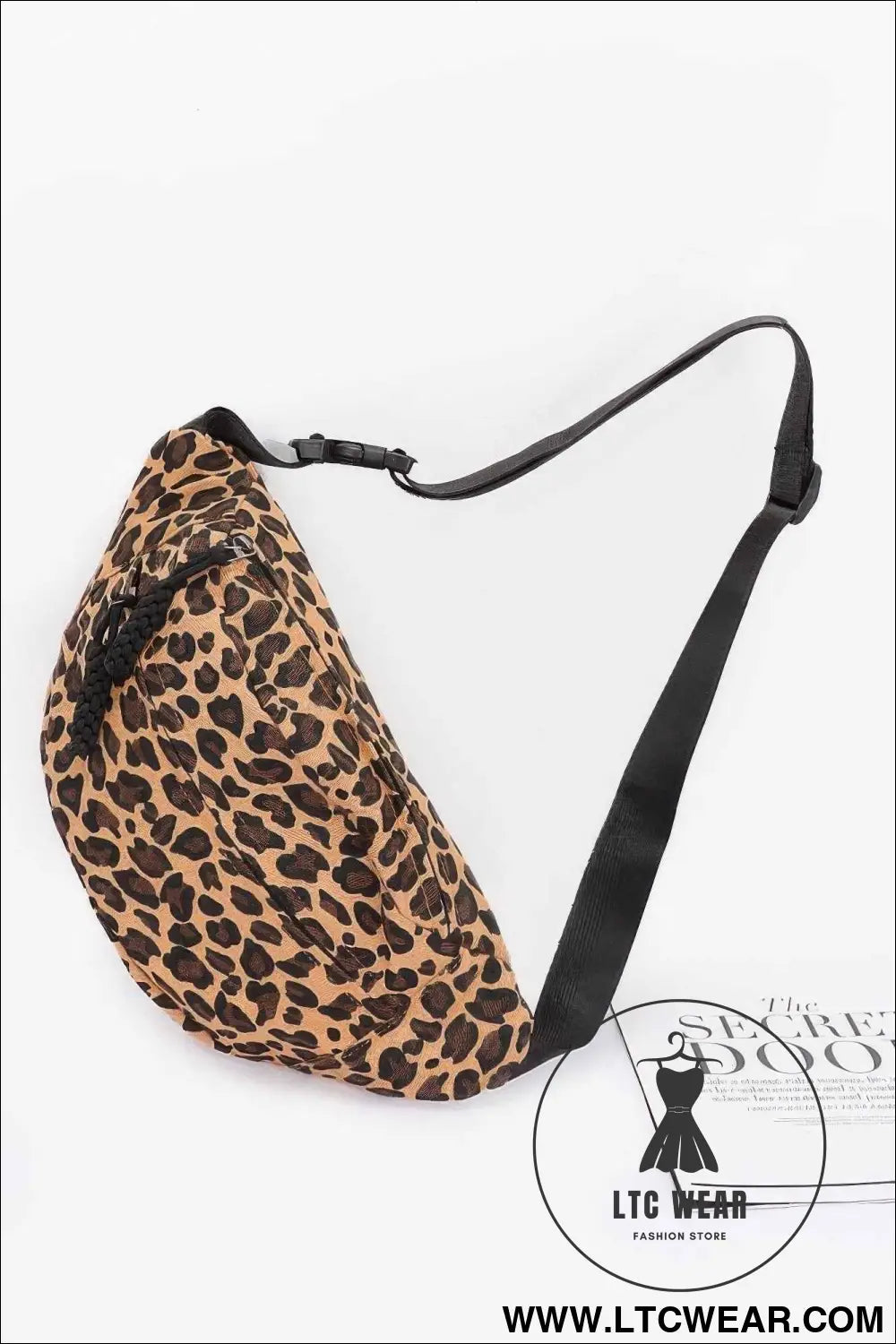 Cotton Canvas Leo Crossbody Bag