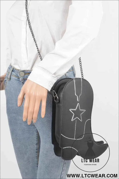 Cowboy Boots Crossbody Chain Bag