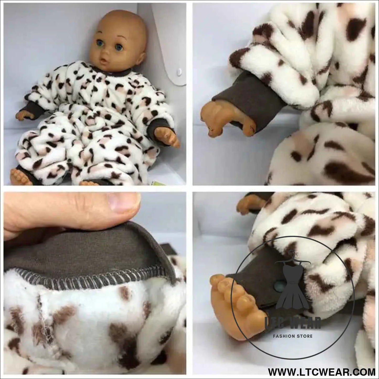 Cozy Flannel Infant Jumpsuit for Newborns 0-18 Months